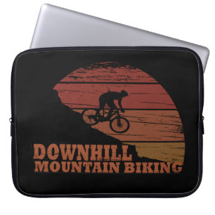 Mountain biking Downhill Laptop Sleeve