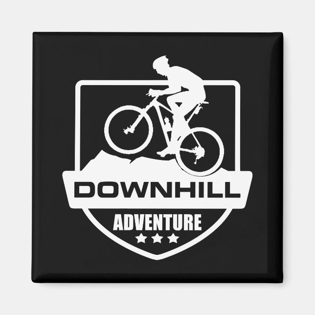 Mountain biking Downhill Magnet (Front)