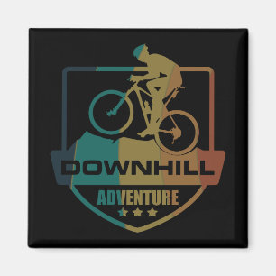Mountain biking Downhill Magnet