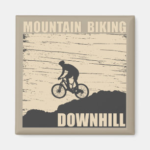 Mountain biking Downhill Magnet