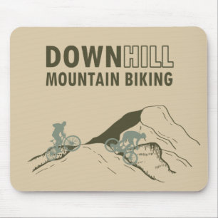 Mountain biking Downhill Mouse Pad