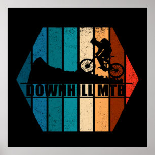 Mountain biking Downhill mtb Poster