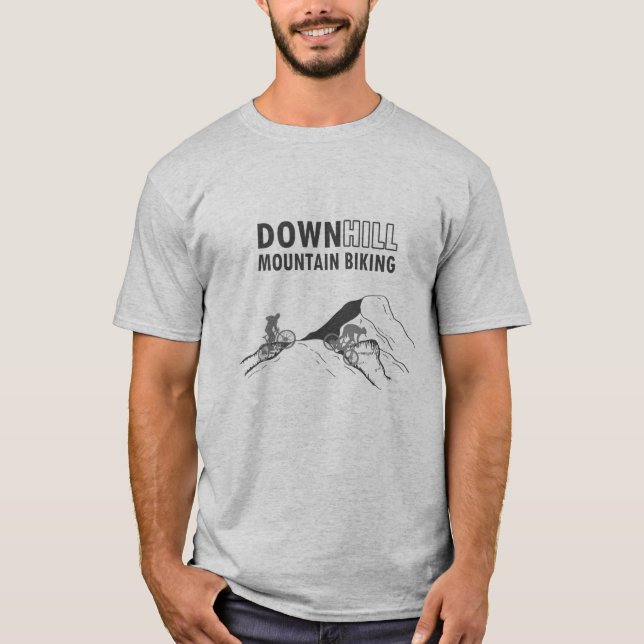 Mountain biking Downhill T-Shirt (Front)