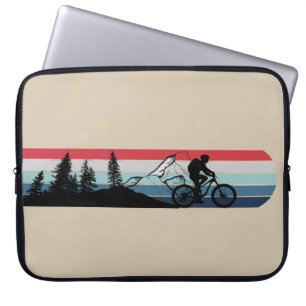 mountain biking enthusiast laptop sleeve