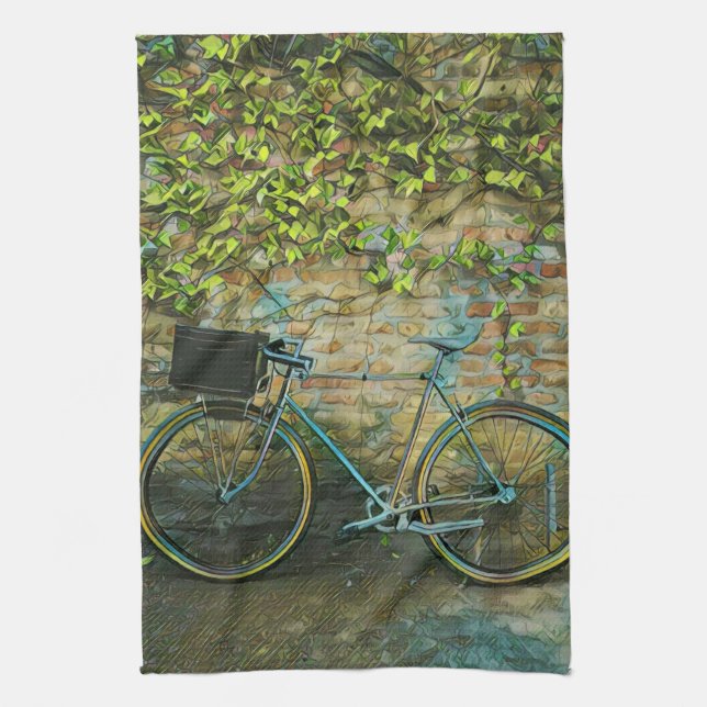 Mountain biking gift kitchen towel (Vertical)