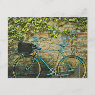 Mountain biking gift postcard