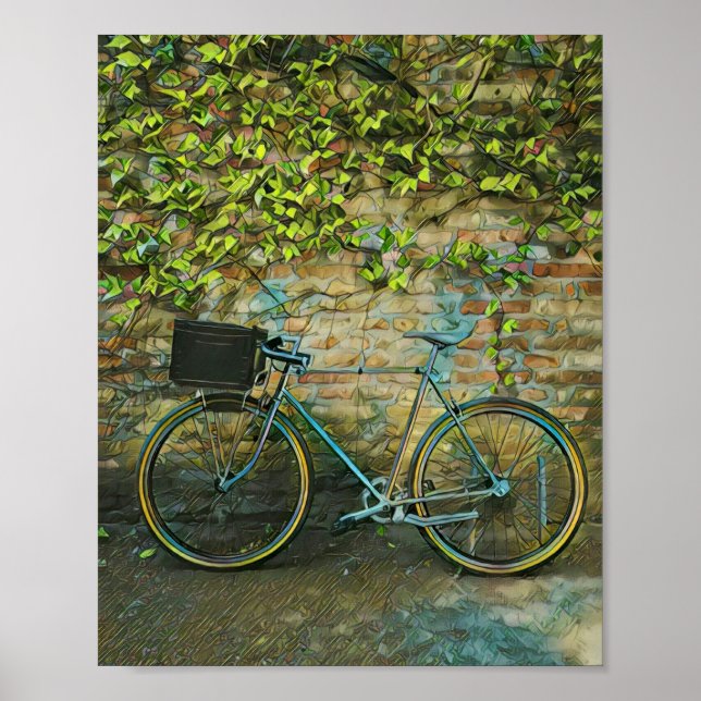 Mountain biking gift poster (Front)