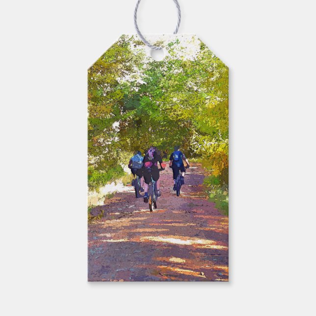 MOUNTAIN BIKING GIFT TAGS (Front)