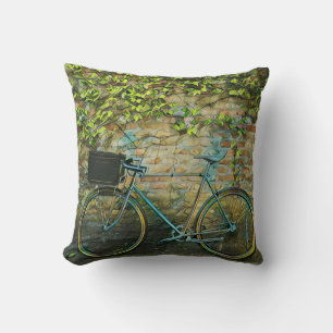 Mountain biking gift throw pillow