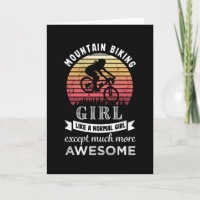 Mountain Biking Girl Funny MTB Gift