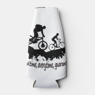 Mountain Biking Good Time Inspirational Quote Bottle Cooler