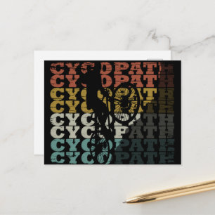 Mountain Biking Humour - Funny Cycling - Cycopath Holiday Postcard