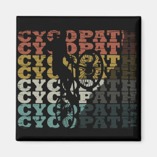 Mountain Biking Humour - Funny Cycling - Cycopath Magnet