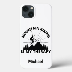 Mountain Biking Is My Therapy iPhone 13 Case