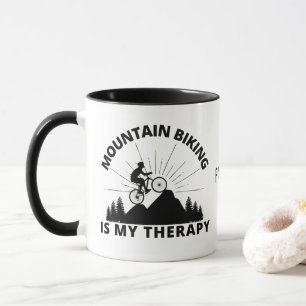 Mountain Biking Is My Therapy Mug