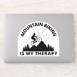 Mountain Biking Is My Therapy  Sticker