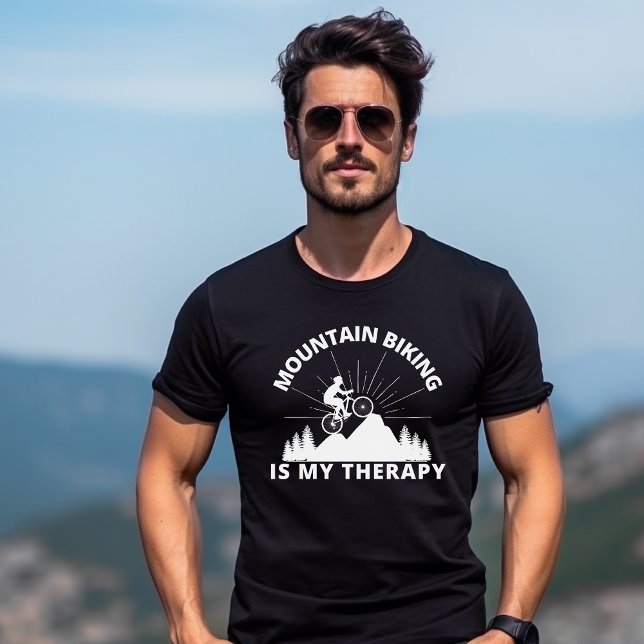 Mountain Biking Is My Therapy T-Shirt (Creator Uploaded)