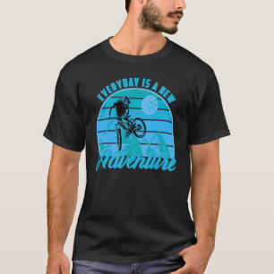 Mountain Biking It Never Gets Easier Downhill Moun T-Shirt