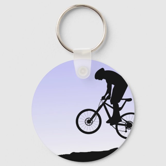Mountain Biking Keychain (Front)