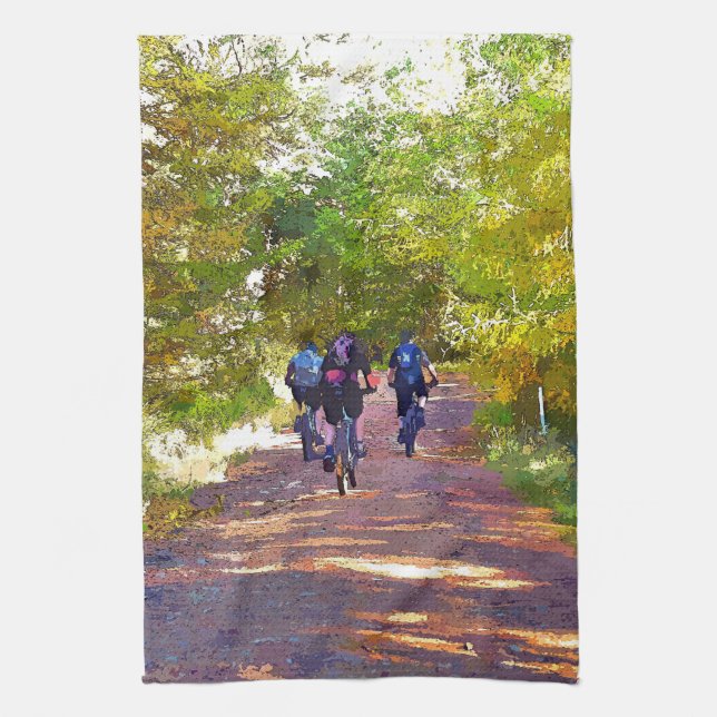MOUNTAIN BIKING KITCHEN TOWEL (Vertical)