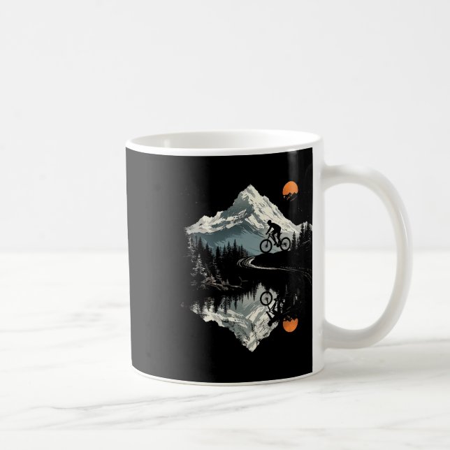 Mountain Biking Landscape  Coffee Mug (Right)