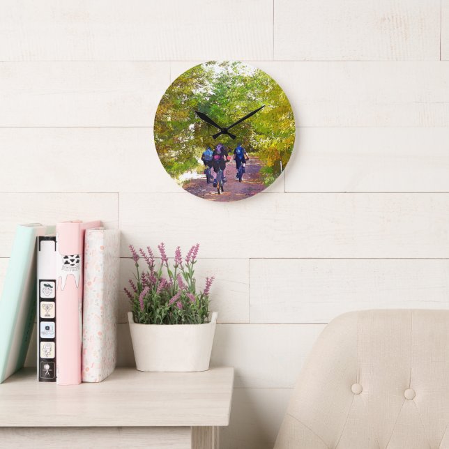 MOUNTAIN BIKING LARGE CLOCK (Reading Room)