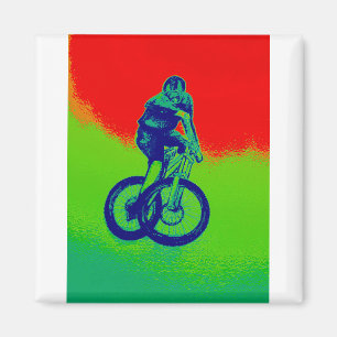 Mountain Biking Magnet