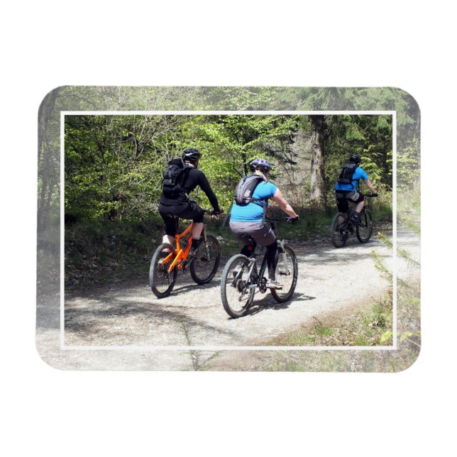 MOUNTAIN BIKING  MAGNET (Horizontal)
