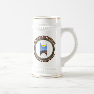 Mountain Biking Makes Me A Happy Human Beer Stein