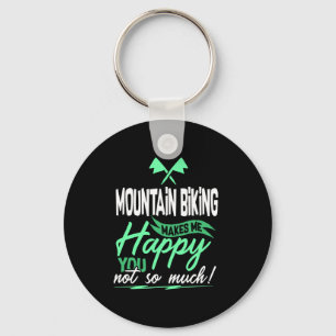 Mountain Biking Mountain Biker Keychain