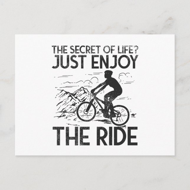 Mountain Biking Mountain Biker Postcard (Front)