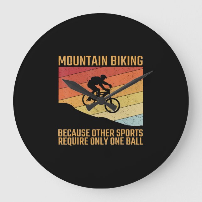 mountain biking mountainbike mtb offroad large clock (Front)