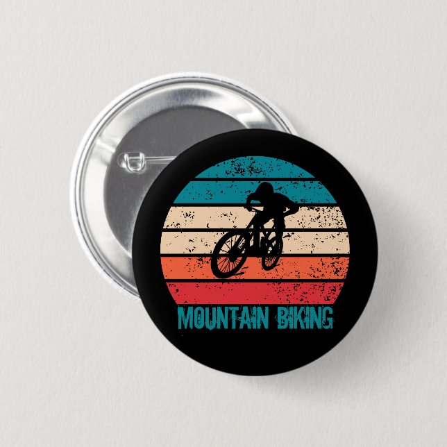 Mountain biking MTB 2 Inch Round Button (Front & Back)