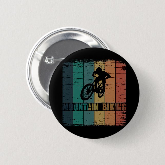 Mountain biking Mtb 2 Inch Round Button (Front & Back)