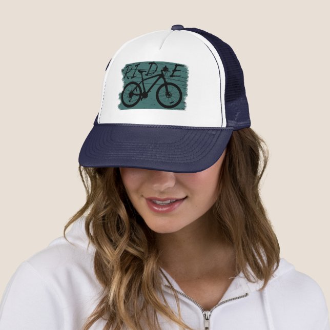 Mountain biking mtbdesign trucker hat (In Situ)