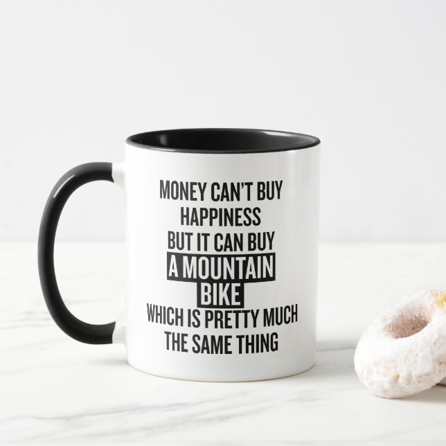 Mountain Biking Mug (With Donut)