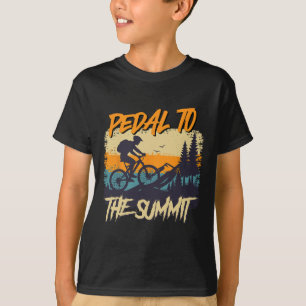 Mountain Biking Pedal To The Summit Mtb Funny Cycl T-Shirt