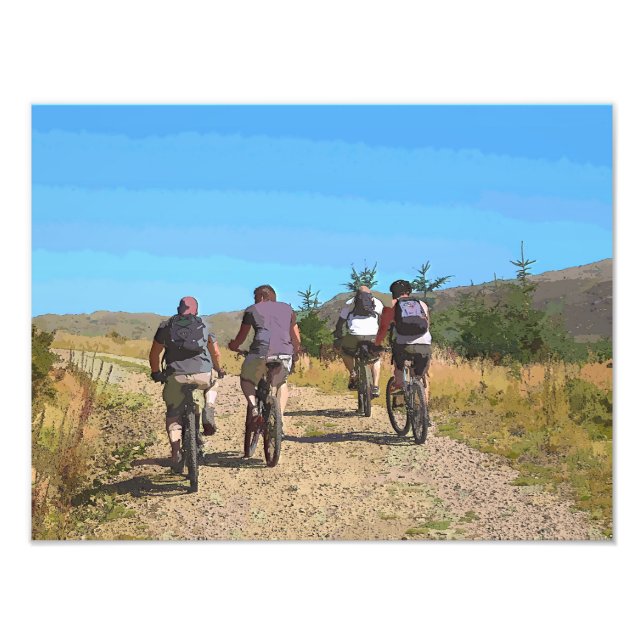 MOUNTAIN BIKING PHOTO PRINT (Front)
