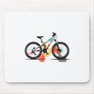 Mountain Biking Portrait Outdoor Sports Mouse Pad