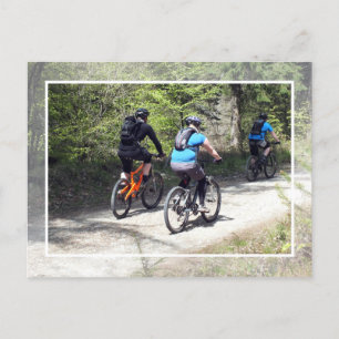 MOUNTAIN BIKING POSTCARD