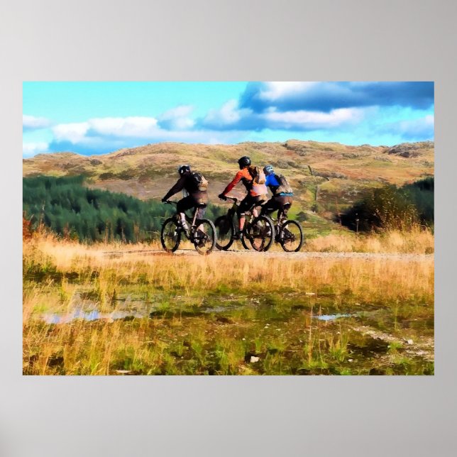 MOUNTAIN BIKING POSTER (Front)