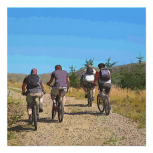MOUNTAIN BIKING POSTER