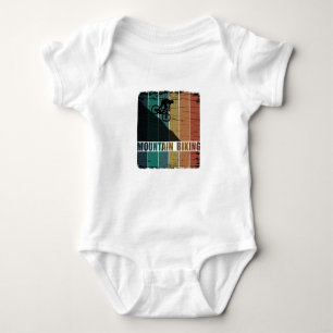 Mountain biking  quote vintage baby bodysuit