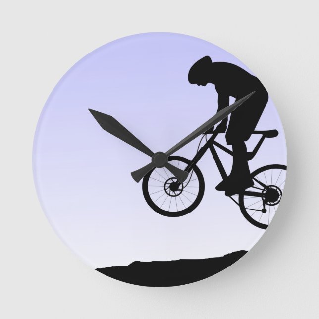 mountain biking round clock (Front)