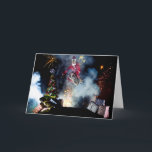 Mountain Biking Santa Christmas Card<br><div class="desc">1 of a series of 5 Christmas cards. From photographer Laurence CE and mountain-biker Duane Walker</div>