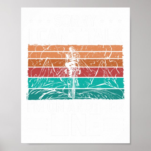 Mountain Biking Sorry I Missed Your Call Mtb Mount Poster (Front)