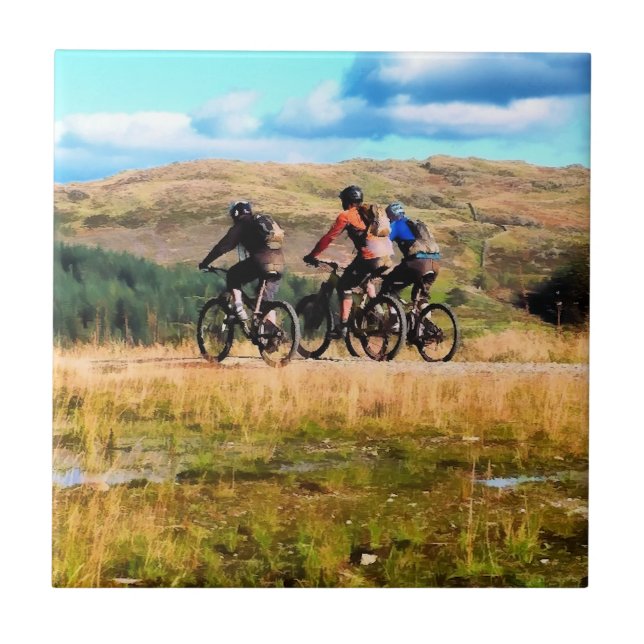 MOUNTAIN BIKING TILE (Front)