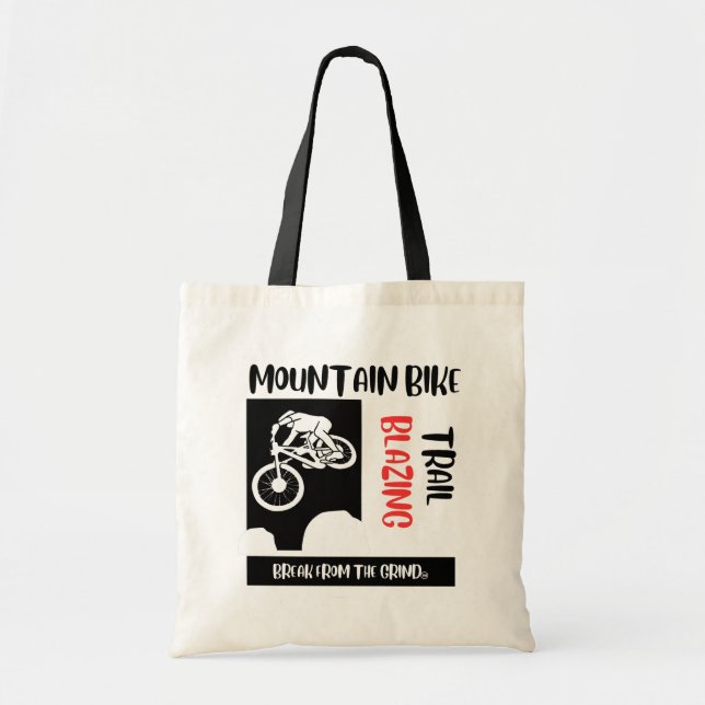 Mountain Biking Tote Bag (Front)
