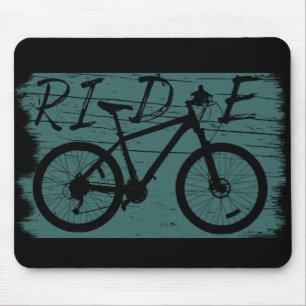 mountain biking vintage mouse pad