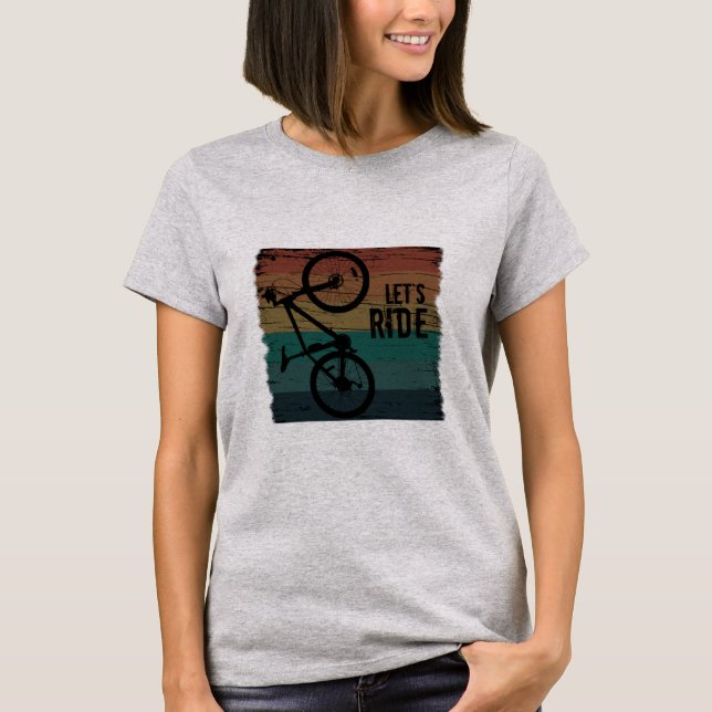 Mountain biking vintage T-Shirt (Front)